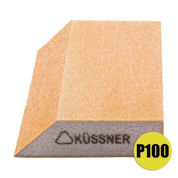 Шлифовальный брусок трапеция губка Kussner Soft P100 эластичный 125x90x25 1000-250100 фото