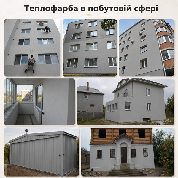 Рідка теплоізоляція для утеплення будь-яких поверхонь Теплофарба Керамічна СІРА 3л TFGY-3 фото