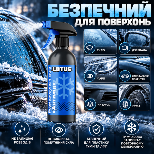Розморожувач скла Антилід Lotus 500 мл DFA-L-500 фото