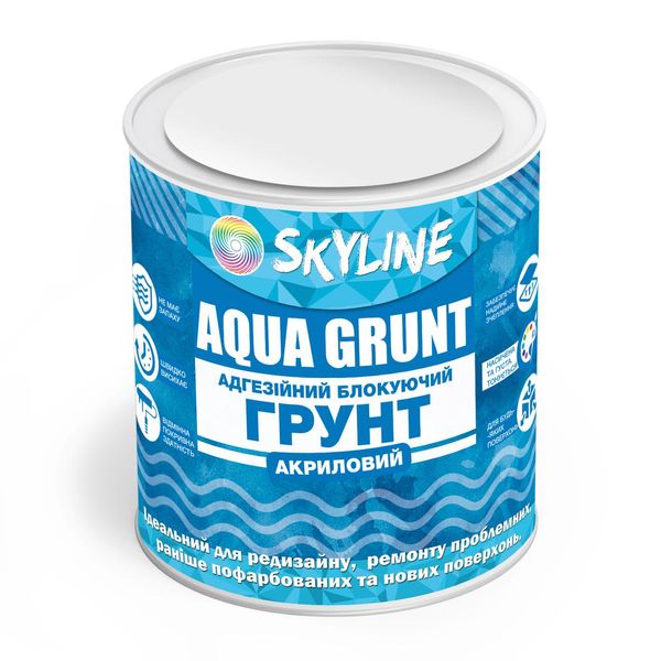 Аква Грунт Акриловый Адгезионный Блокирующий Skyline Aqua Grunt 0.75 л APU-S-075 фото