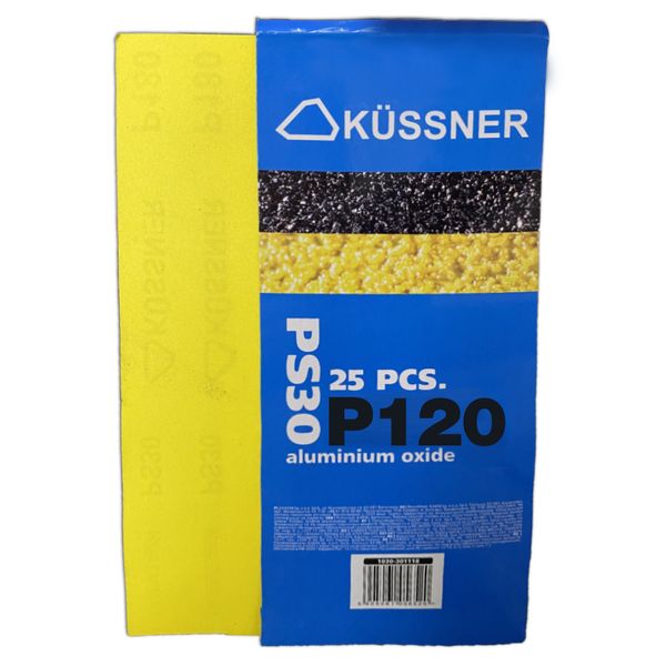 Папір наждачний Kussner PS30, Р120, 115 x 280 мм, уп. 25 шт. 1030-301112 фото