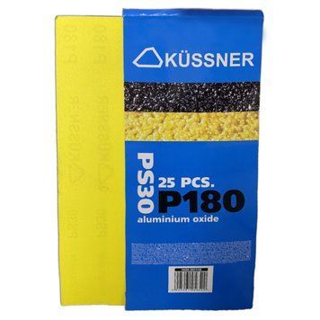 Папір наждачний Kussner PS30, Р180, 115 x 280 мм, уп. 25 шт. 1030-301118 фото