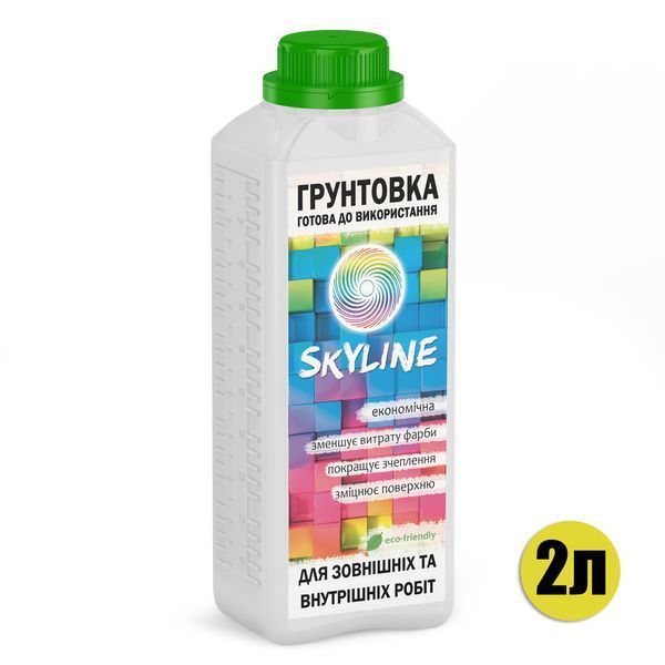 Грунтовка глибокопроникаюча акрилова готова до застосування SkyLine 2 л GG-S-2 фото