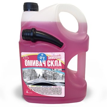 Омыватель стекла Зимний -12°С "Bubble Gum" Lotus канистра с носиком 4 л CNWSBG12-L-4 фото