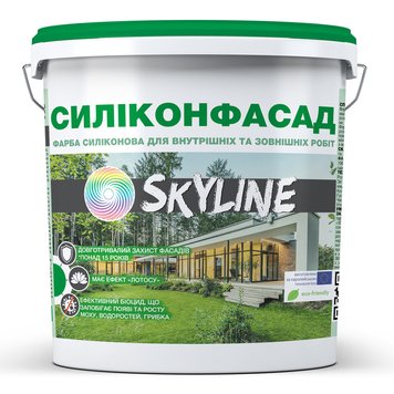 Краска фасадная силиконовая «Силиконфасад» с эффектом лотоса SkyLine 1,4 кг KSF-S-1 фото