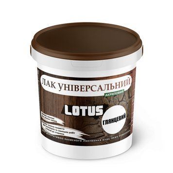 Лак Універсальний Акриловий LOTUS Прозорий Глянцевий 0.5 л 3137417887 фото